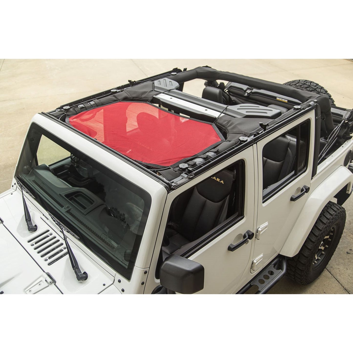 RUGGED RIDGE | 13579.24 | Eclipse Sun Shade, Front, Red, 07-15 Jeep Wrangler