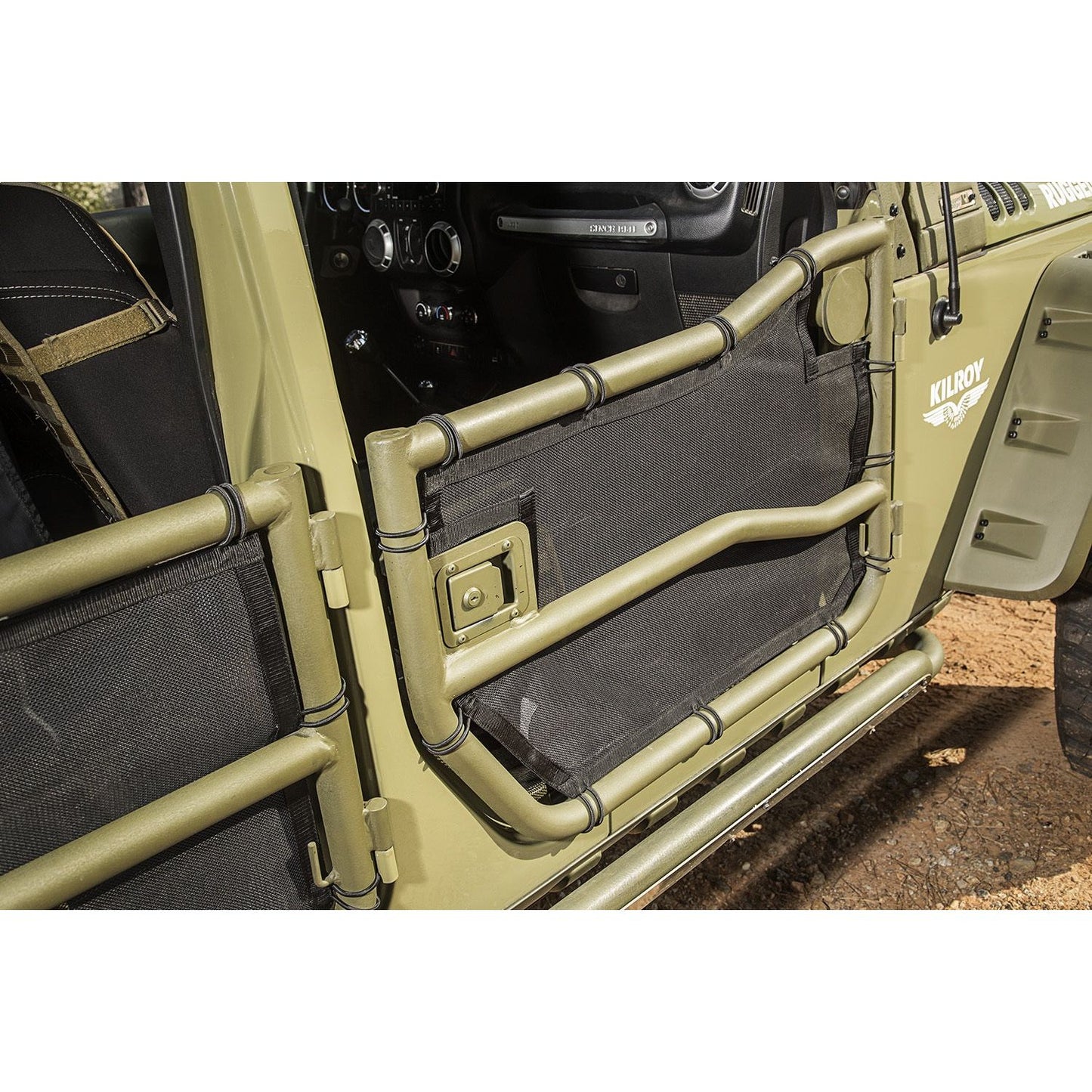 RUGGED RIDGE | 13579.5 | Tube Door Covers, Front Pair, Black; 07-18 Jk/Jku
