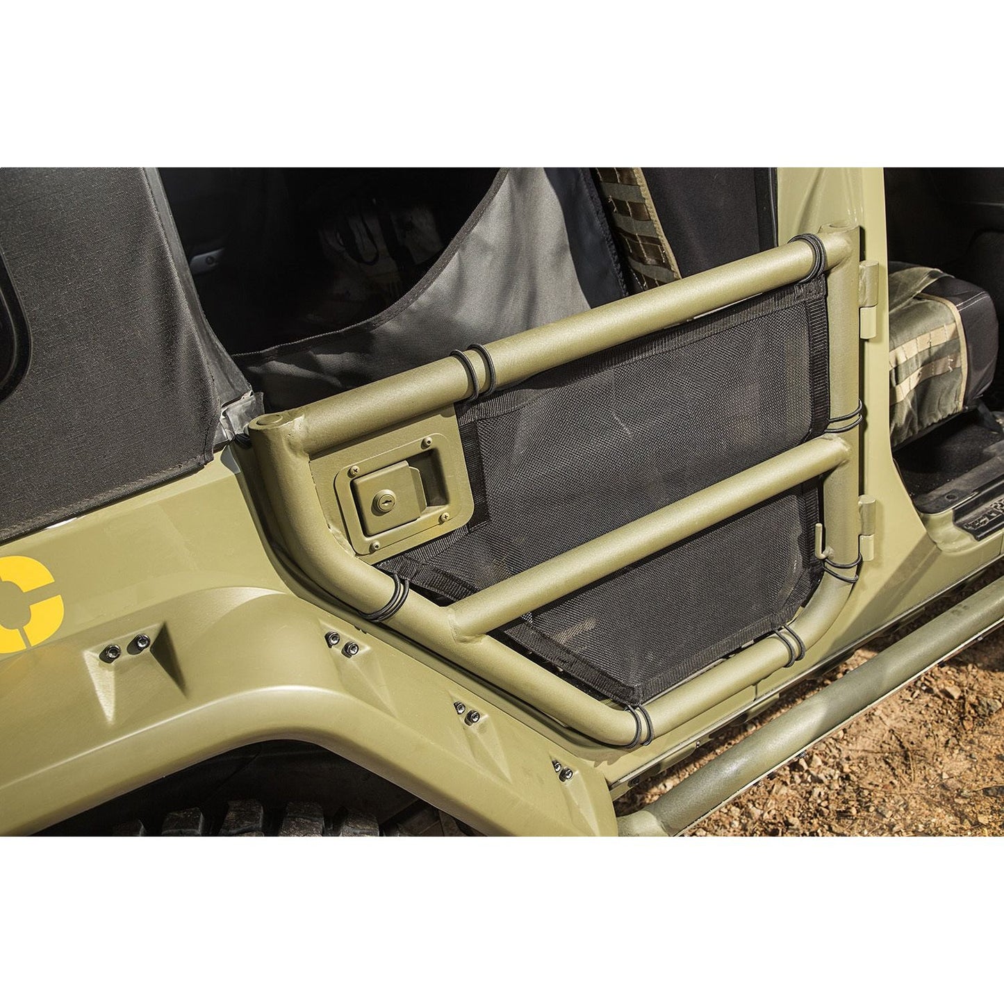RUGGED RIDGE | 13579.51 | Tube Door Covers, Rear Pair, Black; 07-18 Jku