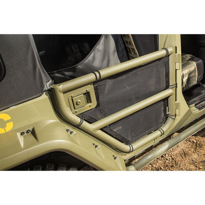 RUGGED RIDGE | 13579.51 | Tube Door Covers, Rear Pair, Black; 07-18 Jku
