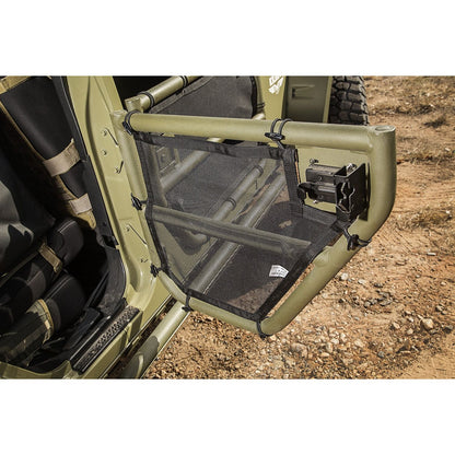 RUGGED RIDGE | 13579.51 | Tube Door Covers, Rear Pair, Black; 07-18 Jku