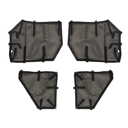 RUGGED RIDGE | 13579.55 | Fortis Tube Door Covers, Full Set, Black, 18-19 Jeep Wrangler Jlu