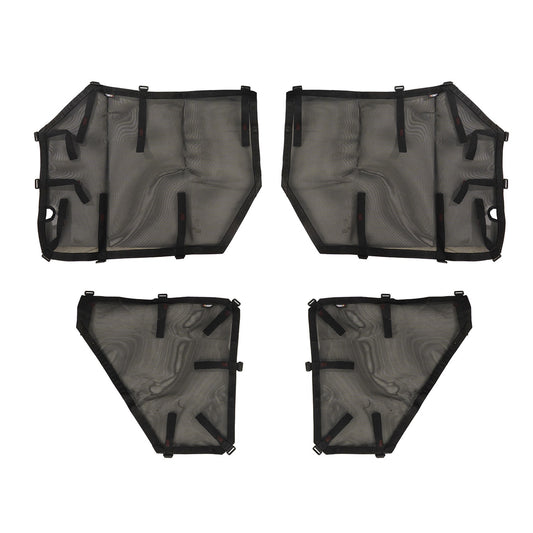 RUGGED RIDGE | 13579.55 | Fortis Tube Door Covers, Full Set, Black, 18-19 Jeep Wrangler Jlu