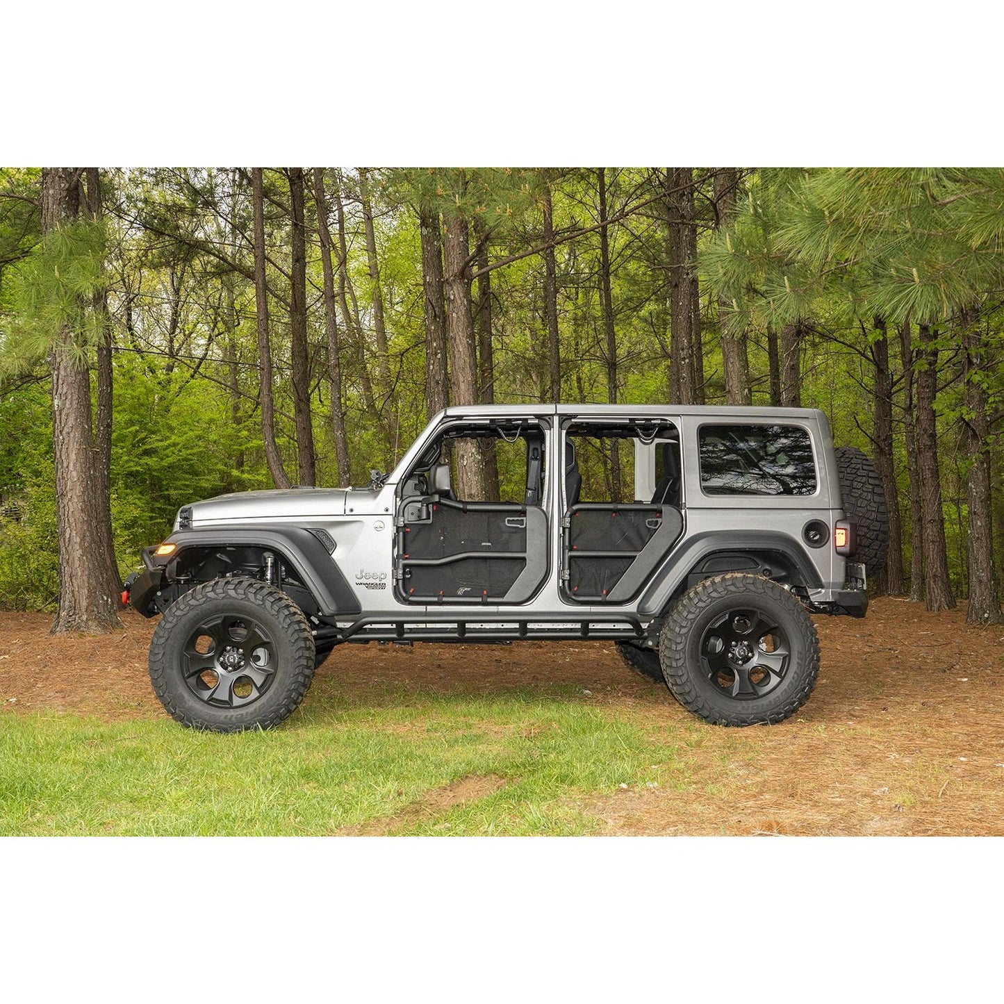 RUGGED RIDGE | 13579.55 | Fortis Tube Door Covers, Full Set, Black, 18-19 Jeep Wrangler Jlu