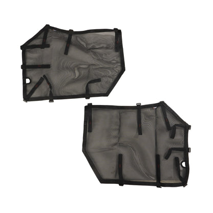 RUGGED RIDGE | 13579.56 | Fortis Tube Door Covers, Front Set, Black; 07-18 Jeep Wrangler Jk