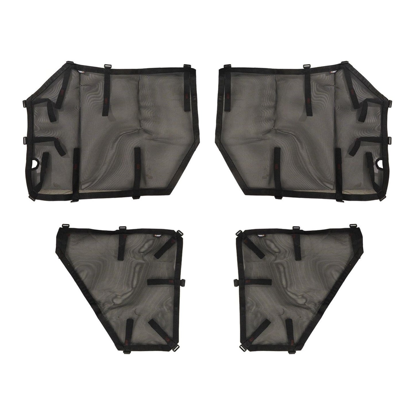 RUGGED RIDGE | 13579.58 | Fortis Tube Door Covers, Full Set, Black; 07-18 Jeep Wrangler Jku