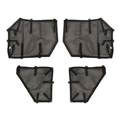RUGGED RIDGE | 13579.58 | Fortis Tube Door Covers, Full Set, Black; 07-18 Jeep Wrangler Jku
