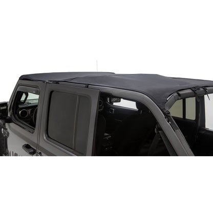 RUGGED RIDGE | 13594.35 | Savannah Brief Top Black Diamond S.Cloth; 18-Current Jeep Wrangler Jlu