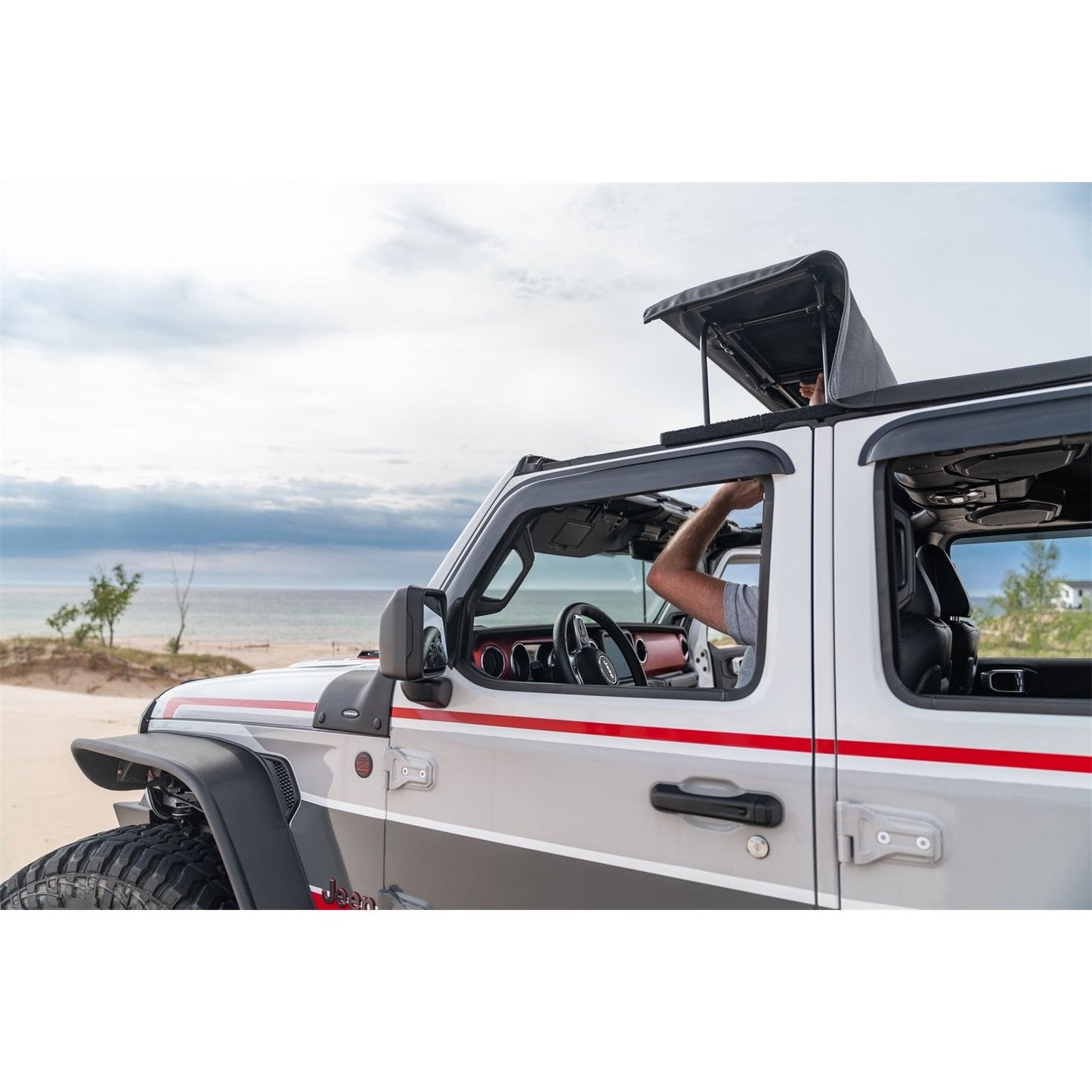 RUGGED RIDGE | 13595.14 | 20-C Gladiator Launch Edition/Overland/Rubicon/Sport/Sport S Frameless Soft Top Black Diamond