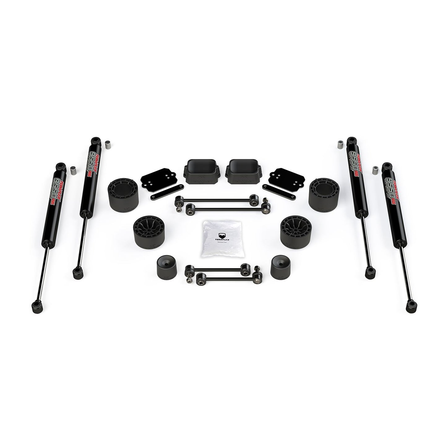 TeraFlex | 18-Up Wrangler JL 4 Door Rubicon 2.5 Inch Performance Spacer Lift Kit & 9550 VSS Shocks TeraFlex | 1365260