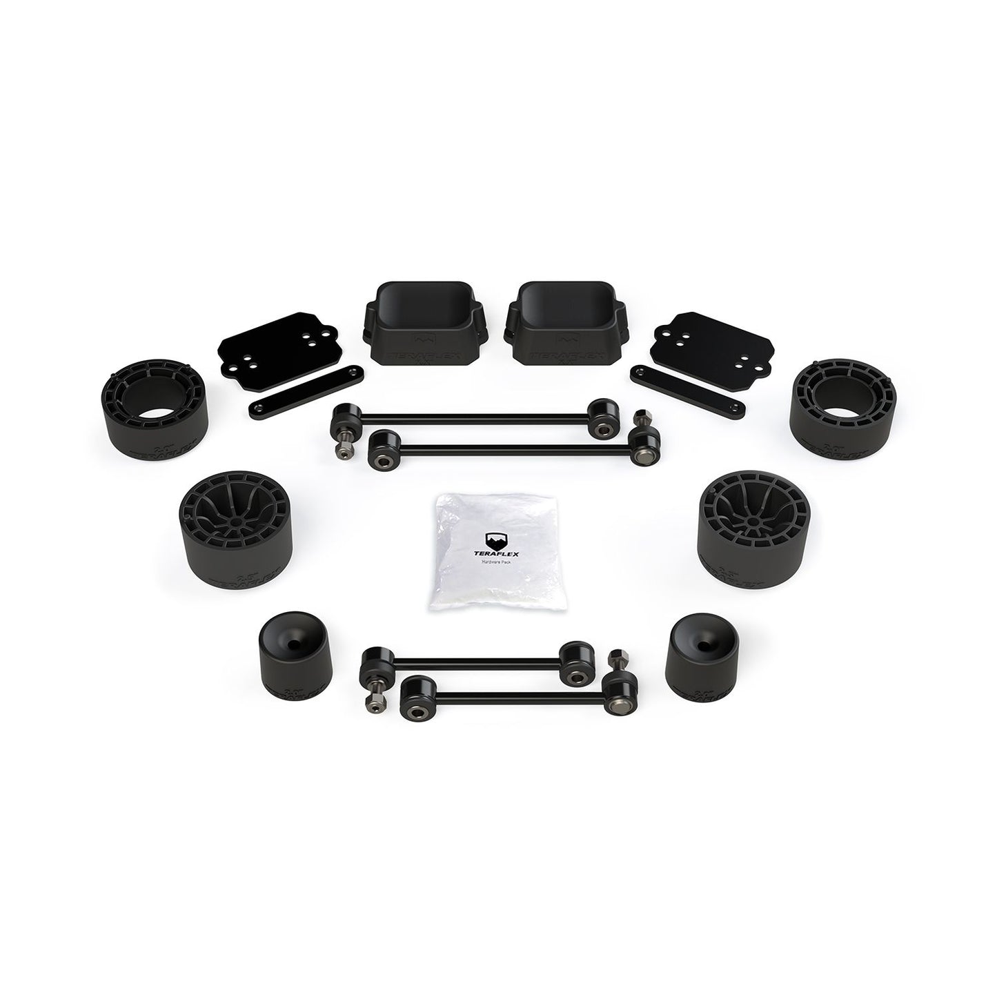 TeraFlex | 18-Up Wrangler JL 2 Door Rubicon 2.5 Inch Performance Spacer Lift Kit No Shocks or Exts TeraFlex | 1365310