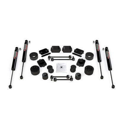 TeraFlex | 18-Up Wrangler JL 2 Door Sport/Sahara 2.5 Inch Performance Spacer Lift Kit & 9550 VSS Twin-Tube TeraFlex | 1365350