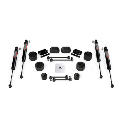 TeraFlex | 18-Up Wrangler JL 2 Door Rubicon 2.5 Inch Performance Spacer Lift Kit & 9550 VSS Twin-Tube Shocks TeraFlex | 1365360