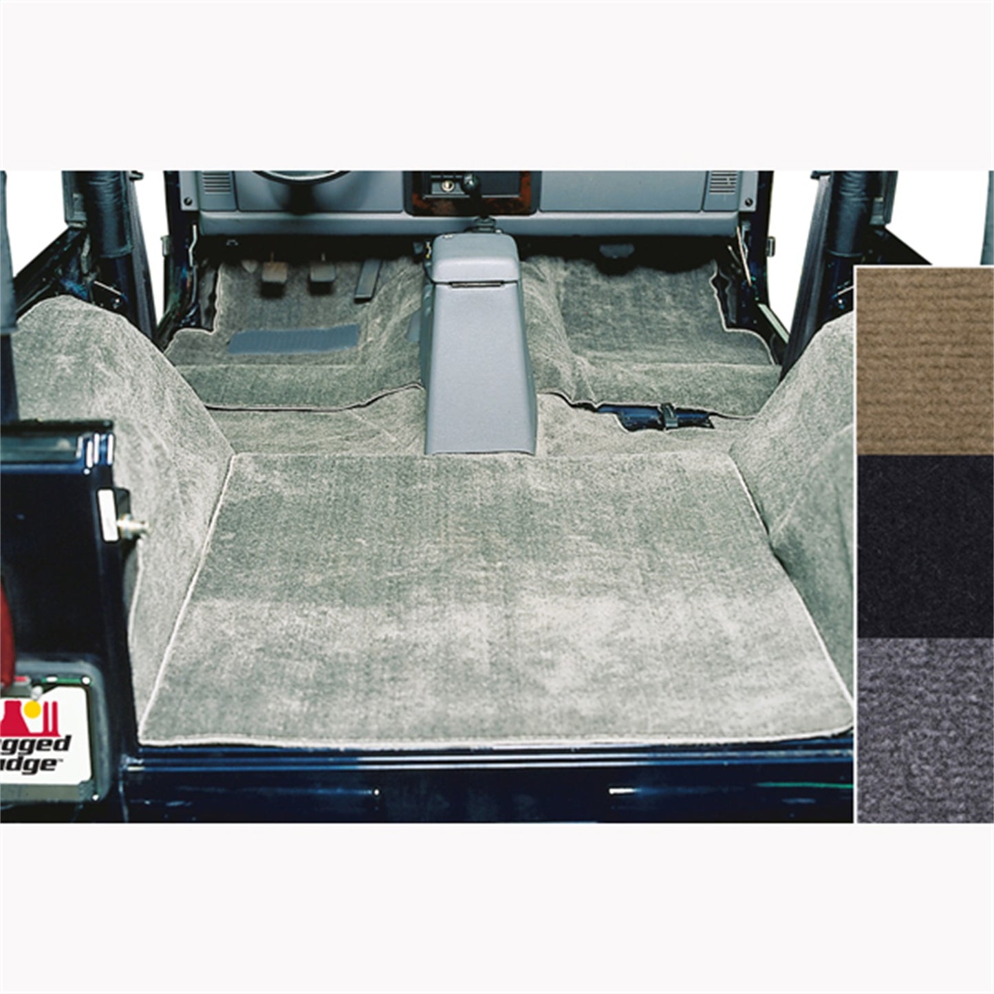 RUGGED RIDGE | 13690.1 | 76-95 Wrangler Carpet Kit Deluxe Honey 6 Pc Full Kit