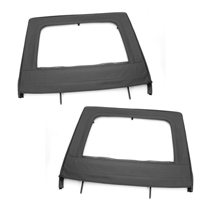 RUGGED RIDGE | 13712.15 | Upper Door Kit,Rear,Black, 07-16 Jeep 4Dr Wrangler(Jk)