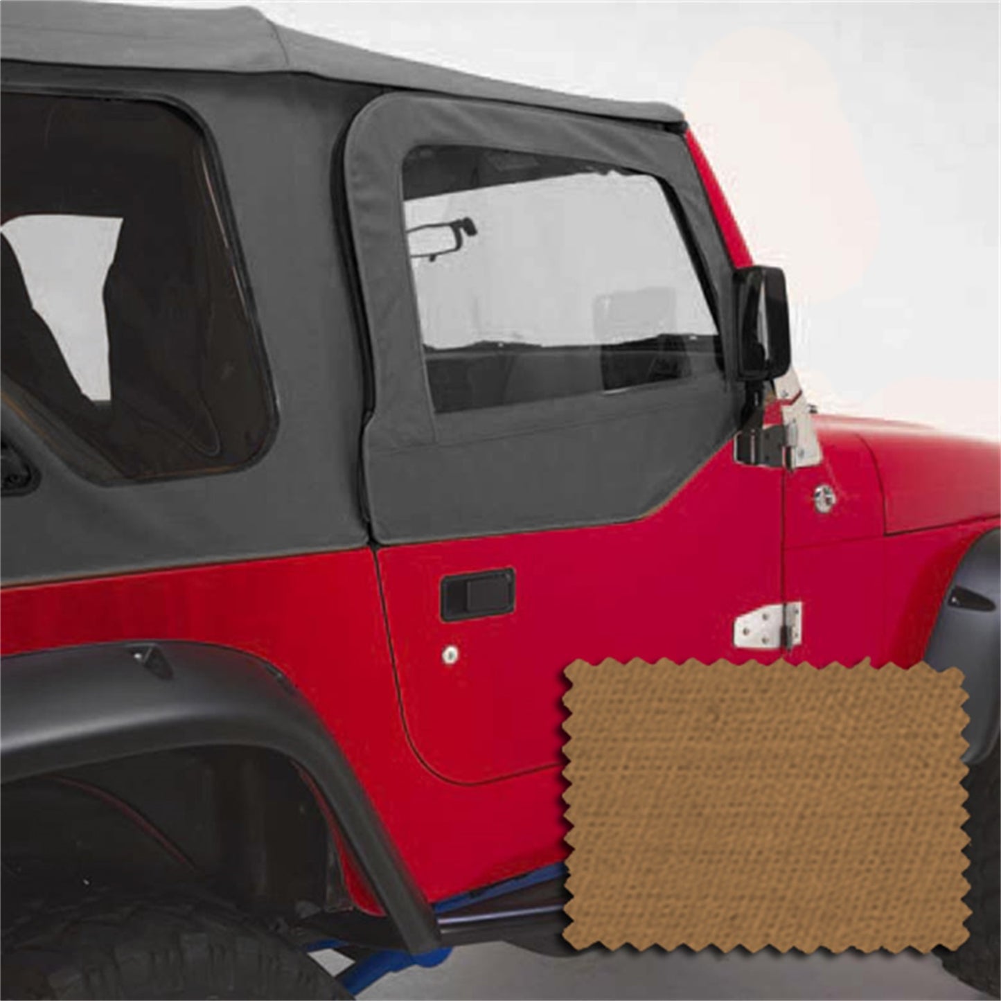 RUGGED RIDGE | 13714.37 | Upper Soft Door Kit, Spice, 97-06 Jeep Wrangler
