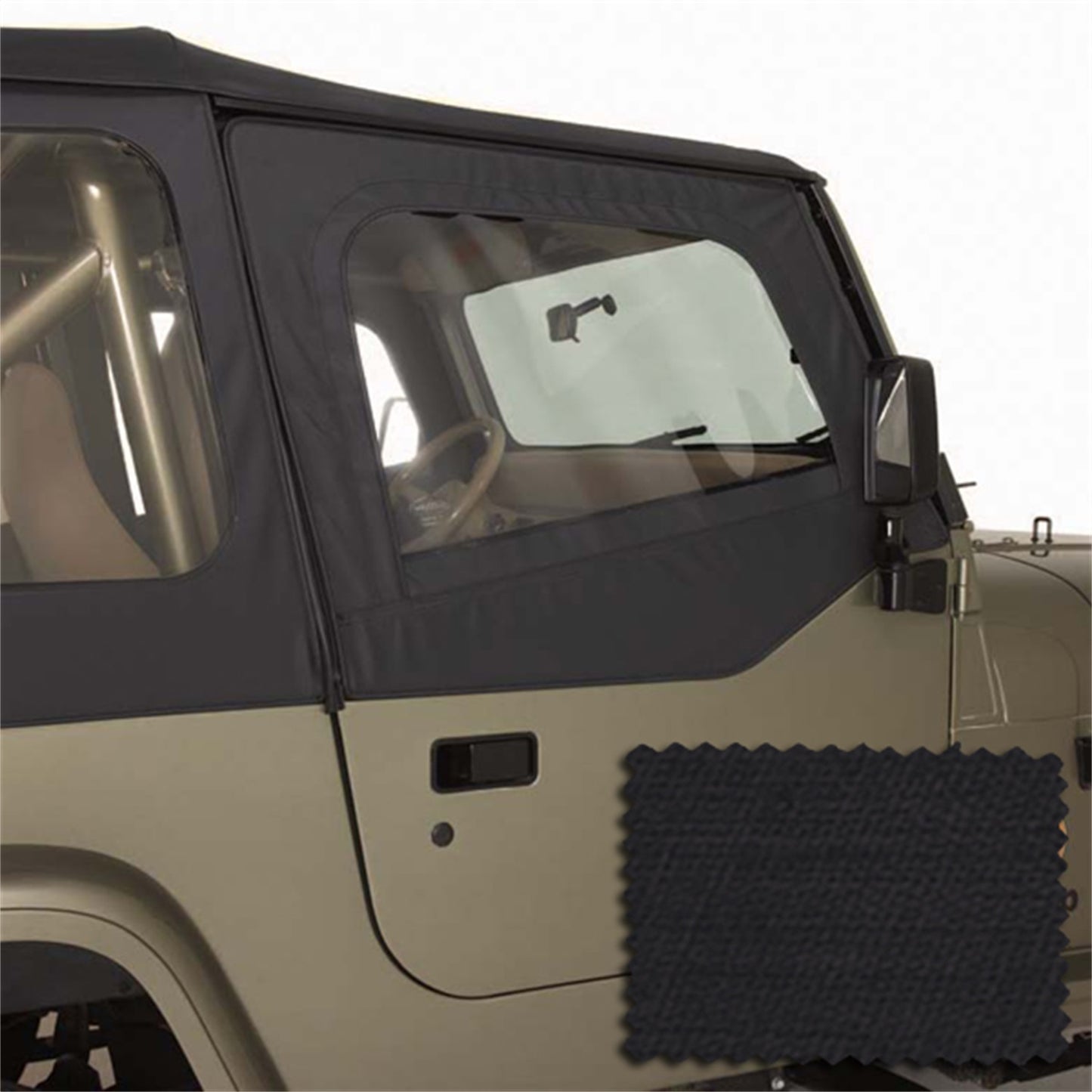 RUGGED RIDGE | 13716.35 | Door Skins, Black Diamond, 88-95 Jeep Wrangler (Yj)