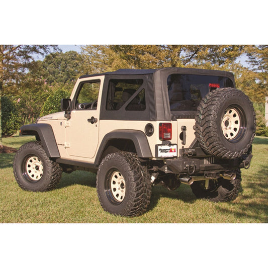 RUGGED RIDGE | 13736.01 | Xhd Sailcloth Replacement Top, Black, 07-09 Jeep Wrangler (Jk)