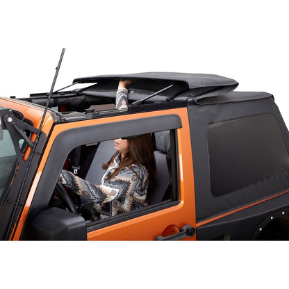 RUGGED RIDGE | 13860.35 | Voyager Top Blk Diamond S.Cloth, Tinted Window; 07-18 Jeep Wrangler Jk