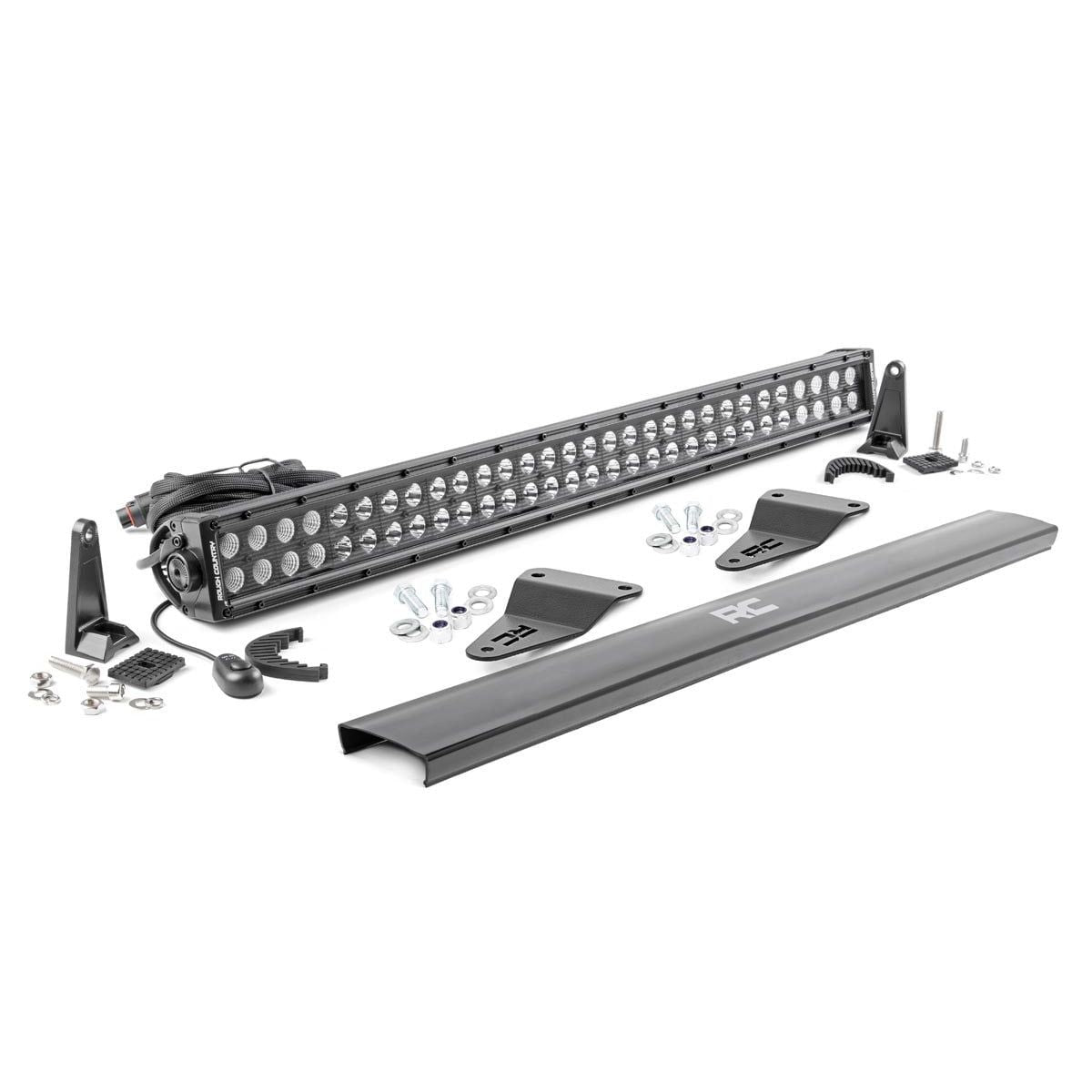 ROUGH COUNTRY LED Light Kit | Bumper Mount | 30" Black Dual Row | Toyota 4Runner (14-20) | 70786