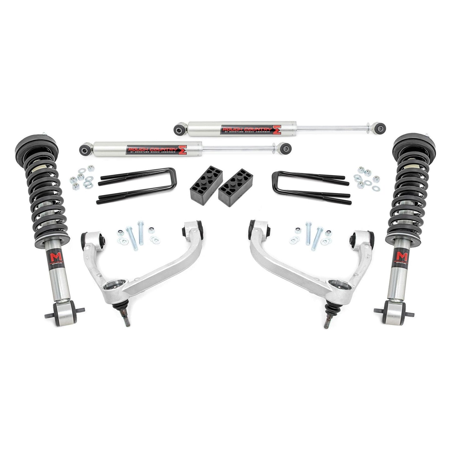 Rough Country M1 Struts w/M1 Rear Shocks 3 Inch Lift Kit I 54540