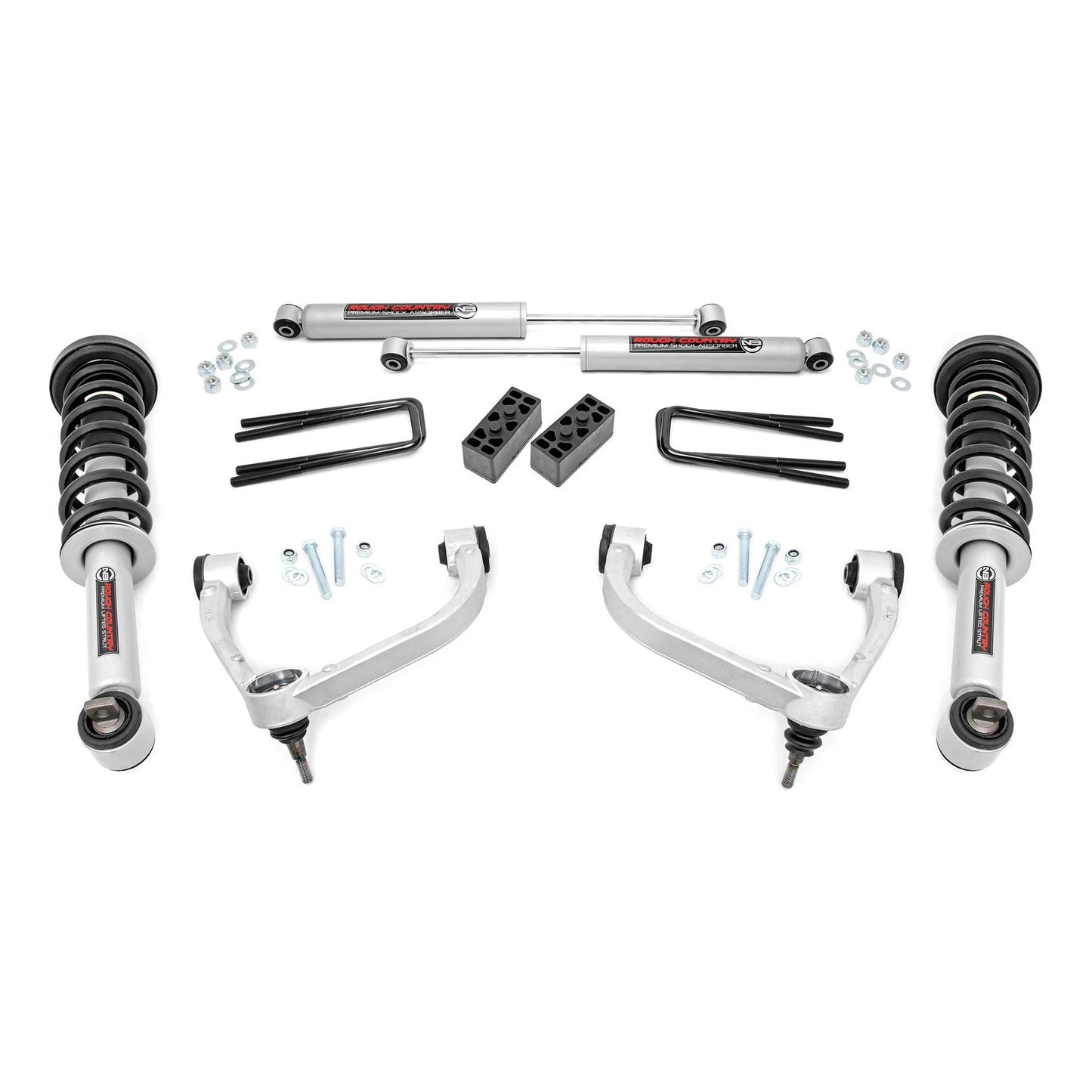 Rough Country N3 Struts w/N3 Rear Shocks 3 Inch Lift Kit I 54531