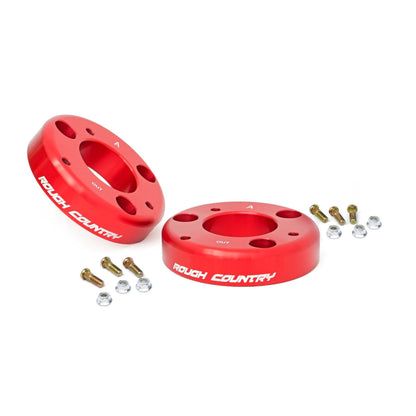 ROUGH COUNTRY 2 Inch Leveling Kit | Red | Ford F-150 (14-25)/Raptor (19-20)  | 569RED