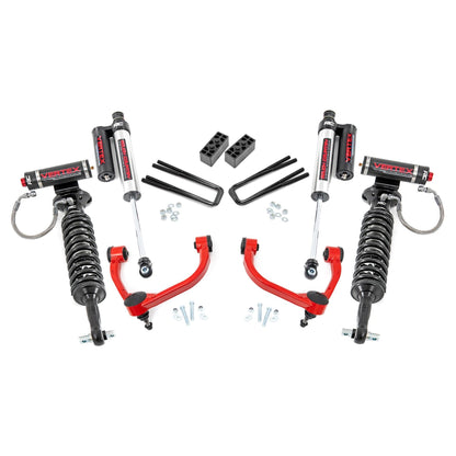 Rough Country Vertex Coilovers w/Vertex Shocks 3 Inch Lift Kit I 54550RED