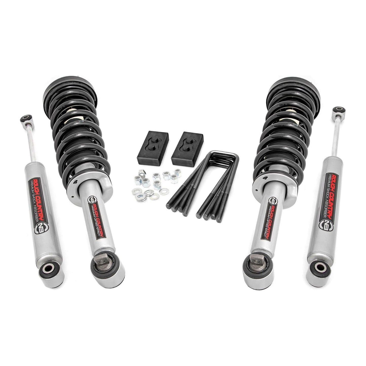 Rough Country N3 Struts w/N3 Rear Shocks 2 Inch Lift Kit I 50006