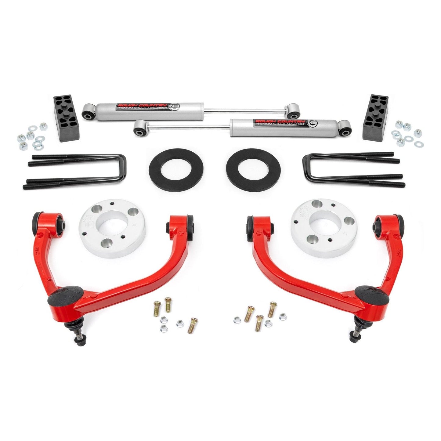 Rough Country M1 Struts w/M1 Rear Shocks 3 Inch Lift Kit I 54540