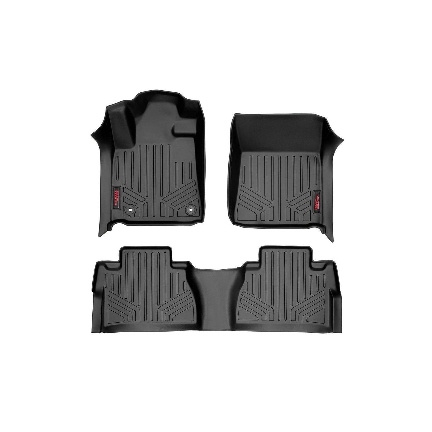 ROUGH COUNTRY Floor Mats | FR & RR | CrewMax | Toyota Tundra 2WD/4WD (2014-2021) | M-71770
