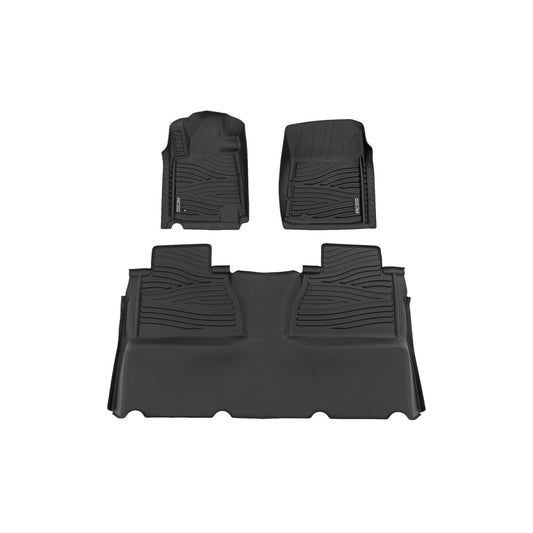 ROUGH COUNTRY Floor Mats | FR & RR | Double Cab | Toyota Tundra 2WD/4WD (2014-2021) | FF-71413