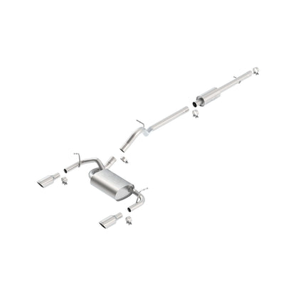 BORLA 2012-2018 Jeep Wrangler Cat-Back Exhaust System Touring Part # 140459