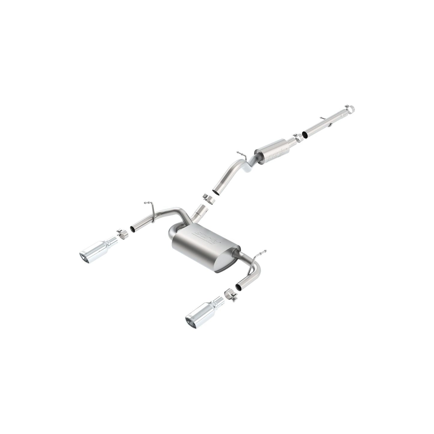 BORLA 2012-2018 Jeep Wrangler Cat-Back Exhaust System Touring Part # 140460