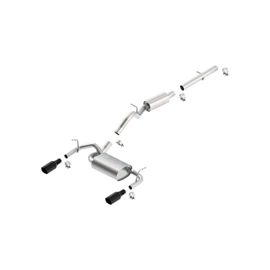 BORLA 2012-2018 Jeep Wrangler Cat-Back Exhaust System Touring Part # 140460BC