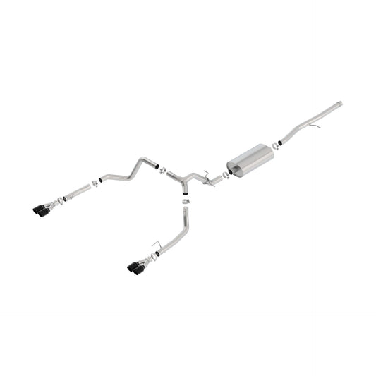 BORLA 2019-2024 Chevrolet Silverado 1500 Cat-Back Exhaust System Touring Part # 140768BC