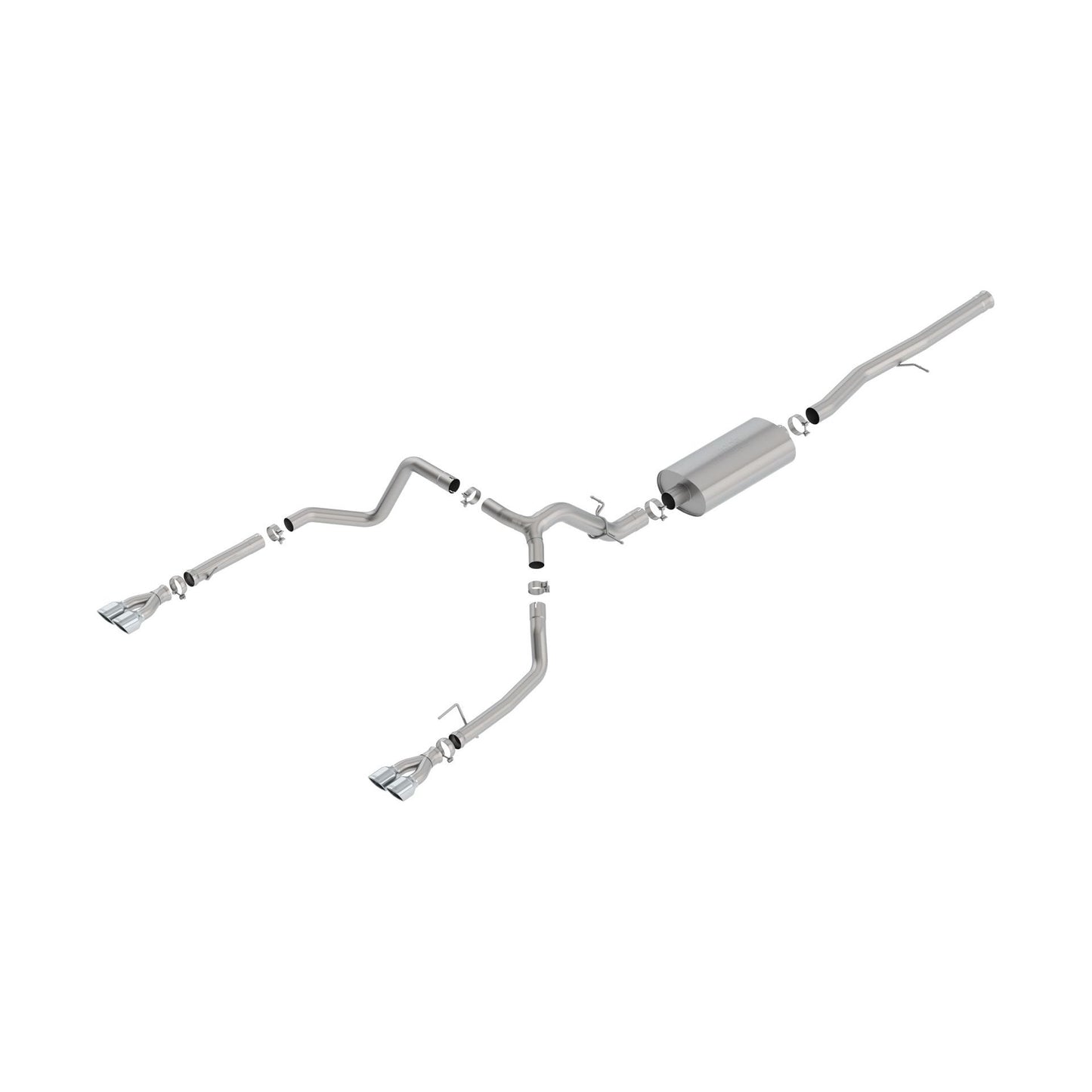 BORLA 2019-2023 Chevrolet Silverado 1500 Cat-Back Exhaust System Touring Part # 140782