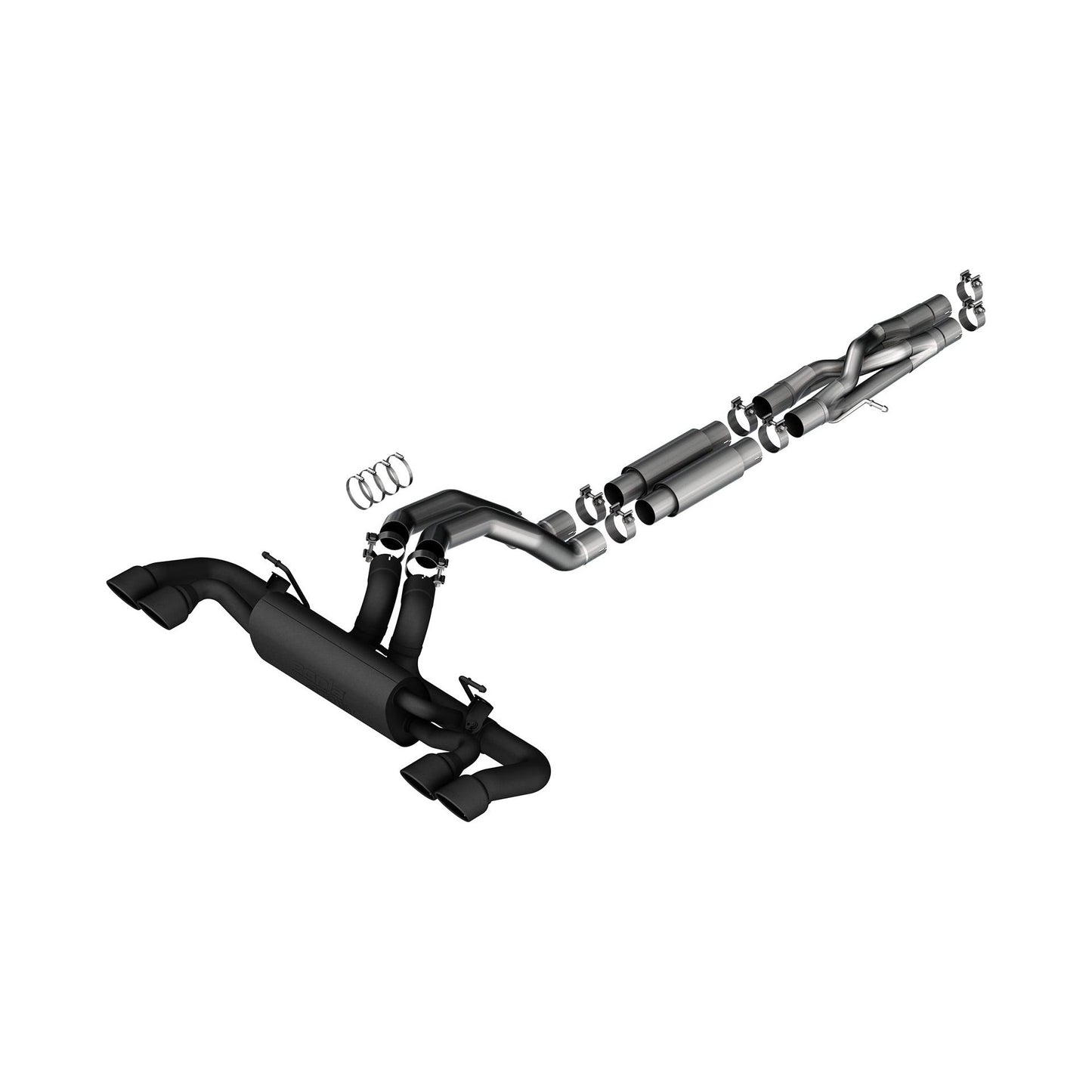 BORLA 2021-2024 Jeep Wrangler Rubicon 392 Cat-Back Exhaust System ATAK Part # 140893CB