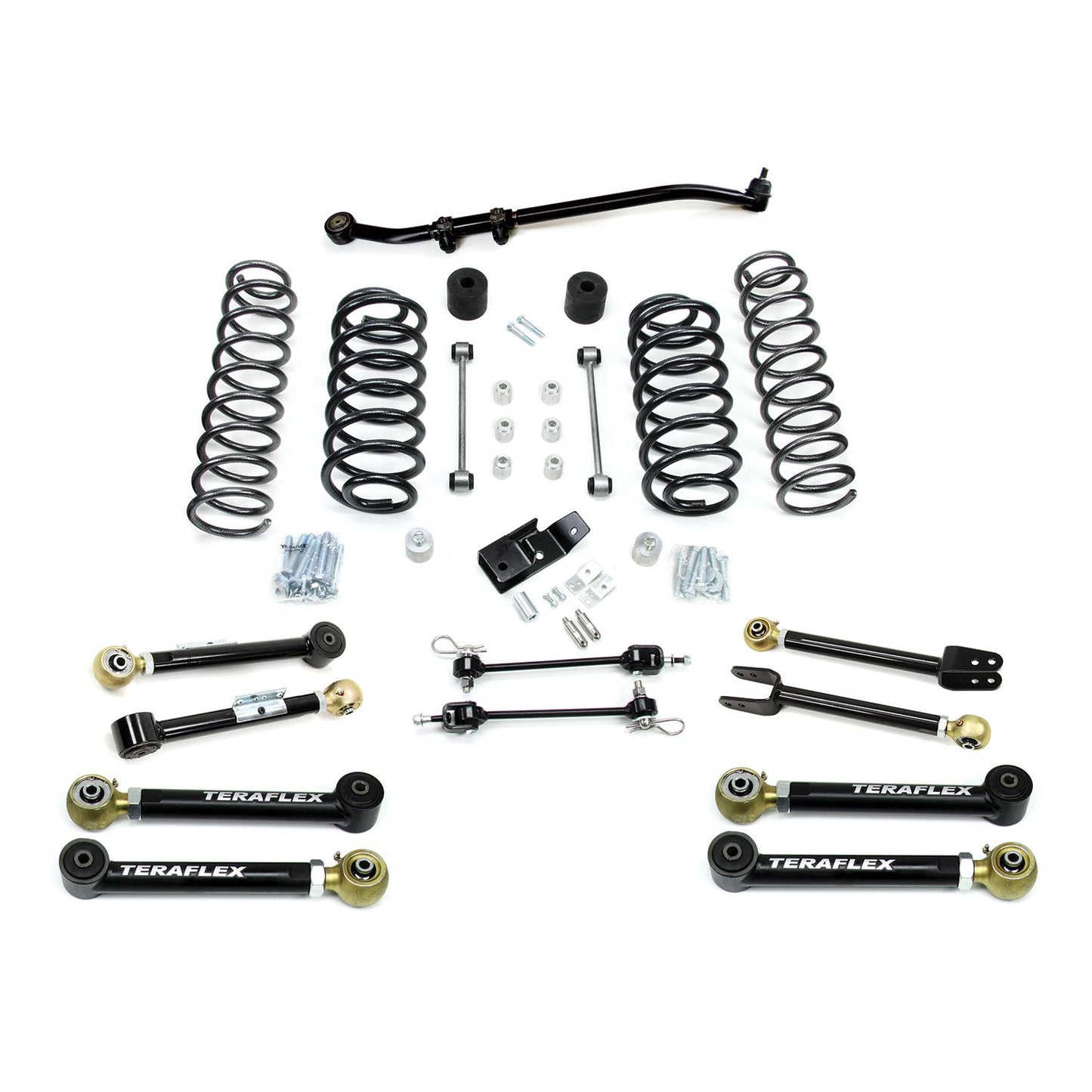 TeraFlex | 97-06 Jeep Wrangler TJ 3 Inch Suspension System w/ 8 Short Control Arms No Shocks TeraFlex | 1456350