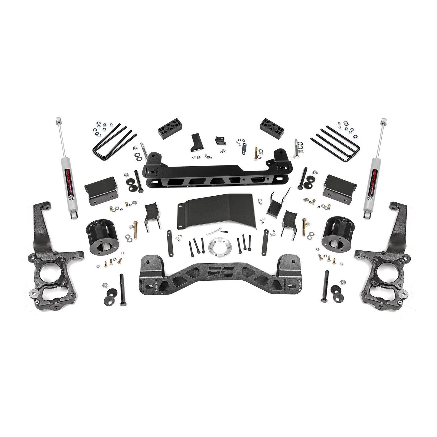 Rough Country M1 Struts w/M1 Rear Shocks 4 Inch Lift Kit I 55540