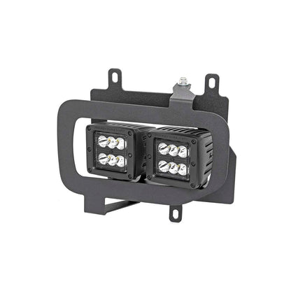 ROUGH COUNTRY LED Light Kit | Fog Mount | Dual 2" Black Pairs | Spot/Flood | Ford F-150 (15-17) | 70865
