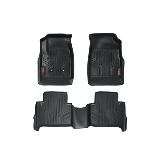 ROUGH COUNTRY Floor Mats | FR & RR | Crew | Chevy/GMC Canyon/Colorado 2WD/4WD (2015-2022) | M-21513