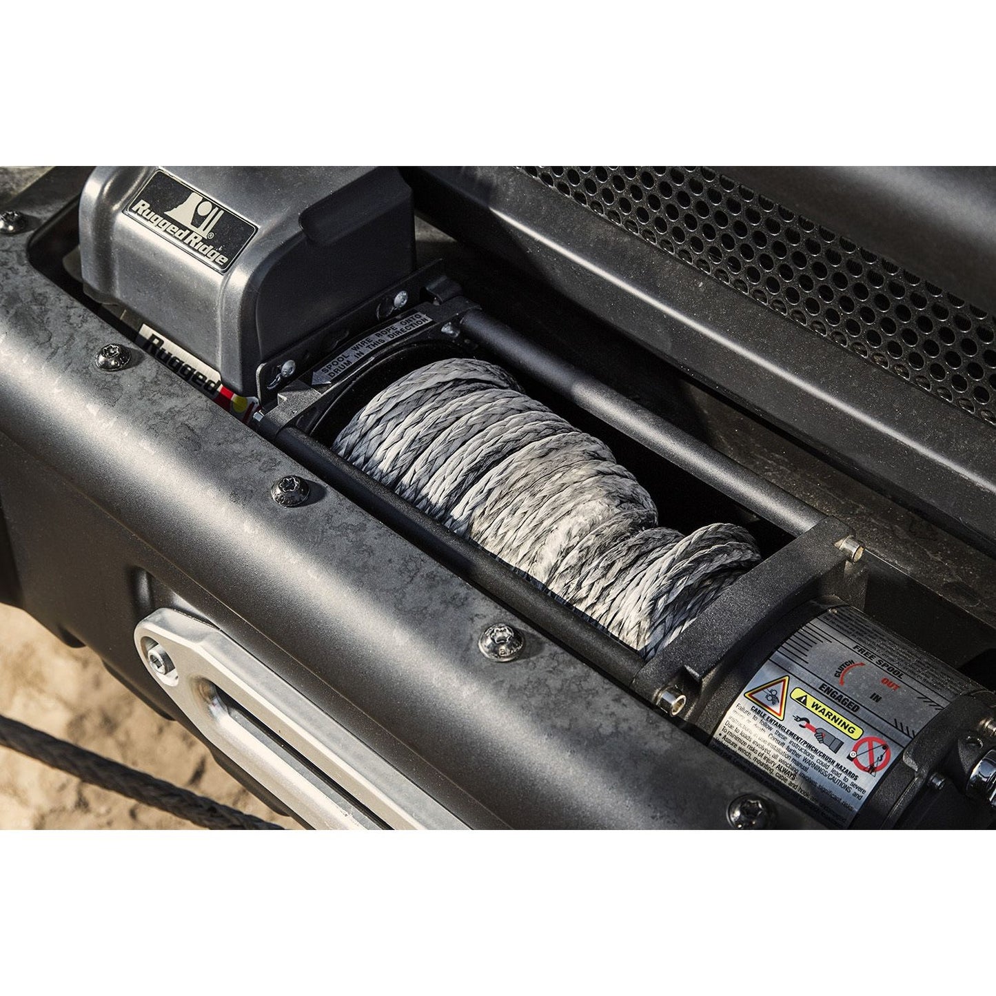 RUGGED RIDGE | 15102.12 | Synthetic Winch Line, Dark Gray, 7/16In X 90 Ft