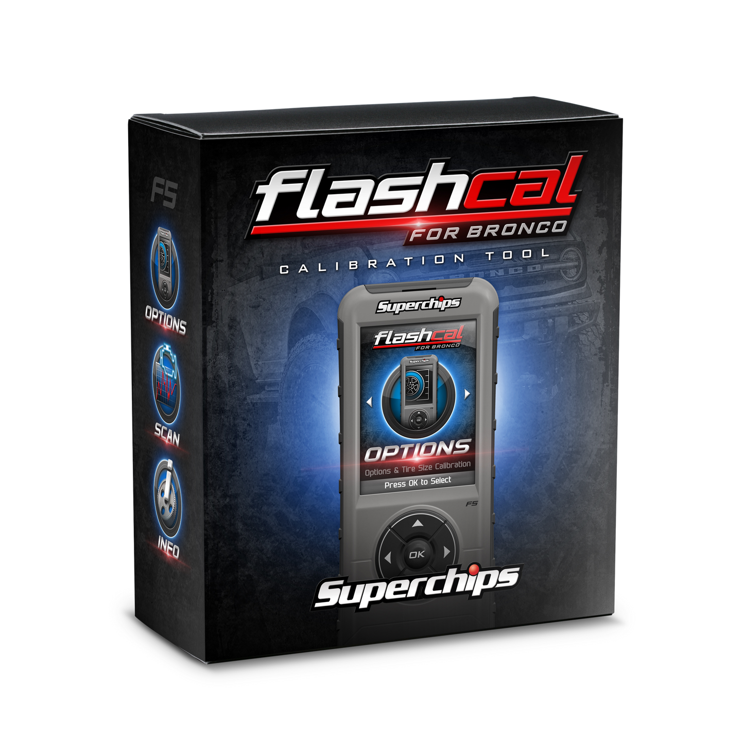 SUPERCHIPS Flashcal for Bronco 2021-C Ford Bronco - 2.3 L4, 2.7 V6 and 3.0L V6 1546