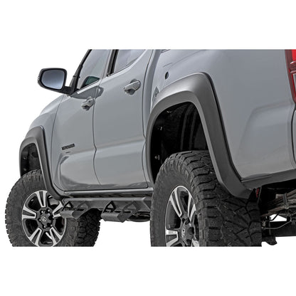 ROUGH COUNTRY Fender Flares | Sport | 1H5 Cement | Toyota Tacoma 2WD/4WD (2016-2023) | S-T11621-1H5
