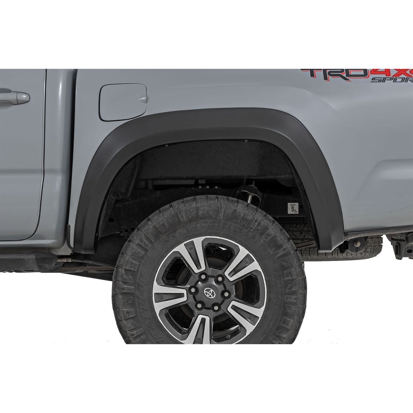 ROUGH COUNTRY Fender Flares | Sport | 1H5 Cement | Toyota Tacoma 2WD/4WD (2016-2023) | S-T11621-1H5
