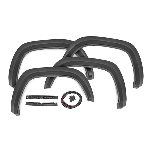 Rough Country 218 | Midnight Black Metallic Fender Flares I S-T11621-218