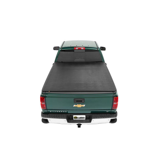 BESTOP | EZ-Fold Soft Tri-Fold Tonneau Cover For Chevy/GMC 1994-2003 S10/Sonoma 6.0 Foot Black Tailgate Spoiler Not Included Bestop | 16019-01