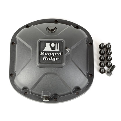 RUGGED RIDGE | 16595.13 | Boulder Aluminum Differential Cover, Dana 30, Blk