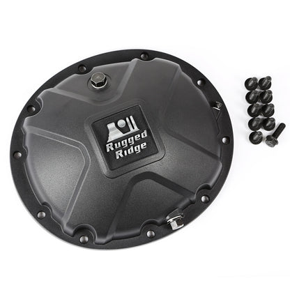 RUGGED RIDGE | 16595.14 | 84-96 Cherokeeboulder Aluminum Differential Cover,Black Black
